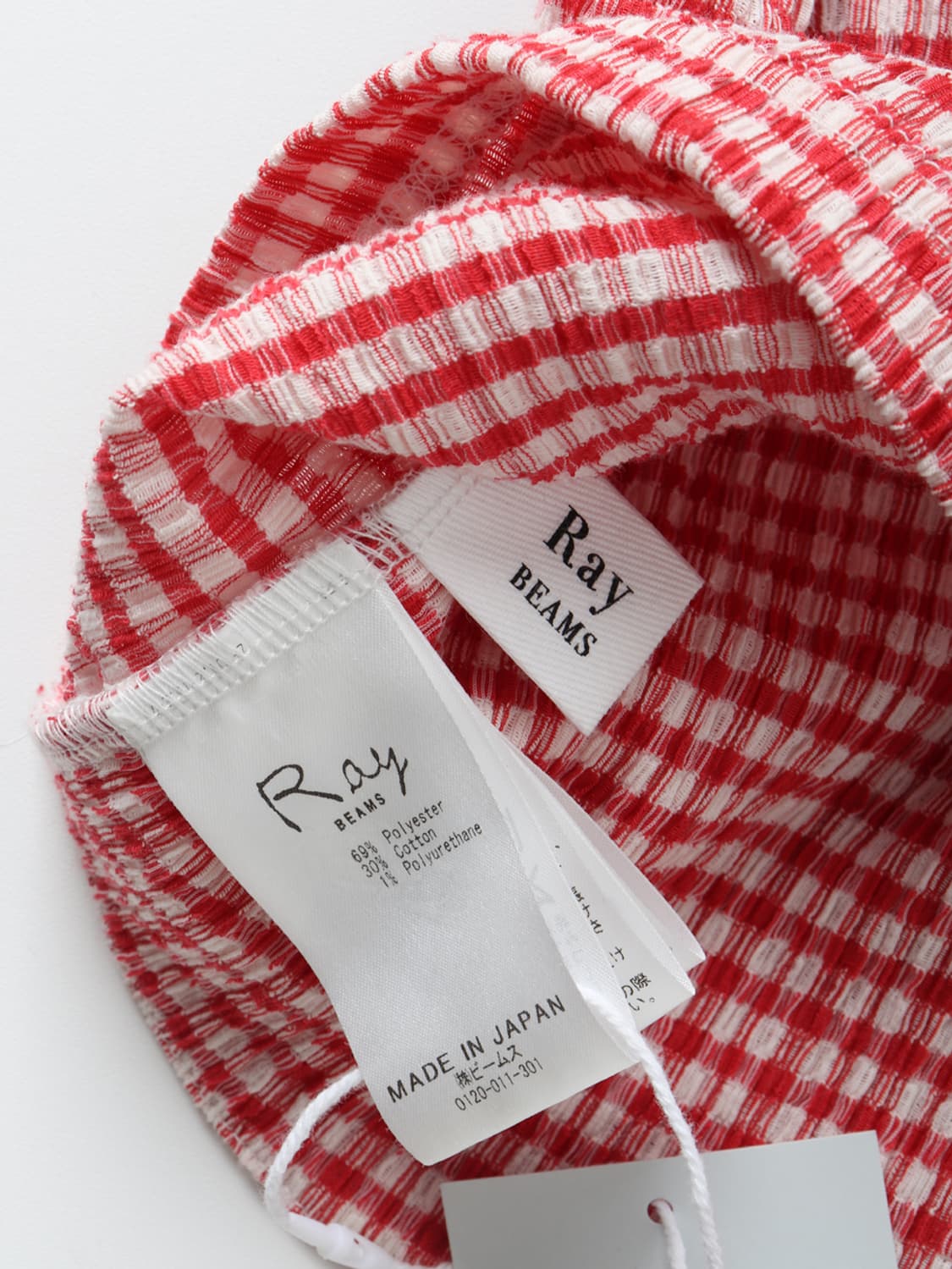 레이빔즈 Ray BEAMS Gingham Twist Top 상품이미지8