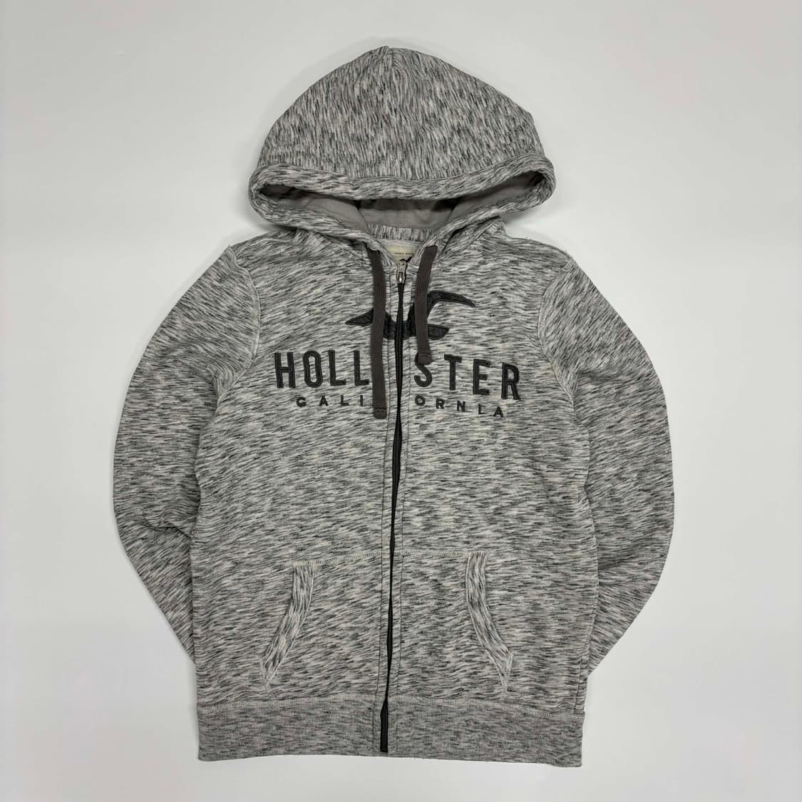 홀리스터 y2k 올드스쿨 그레이 스웻 후드집업 희귀져지(S) 상품이미지2