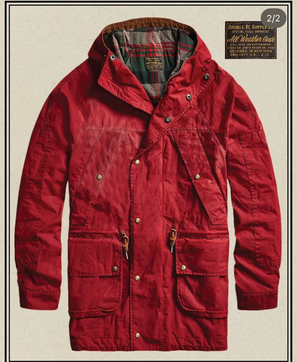 [L] Rrl 더블알엘 오일클로스자켓 상품이미지3