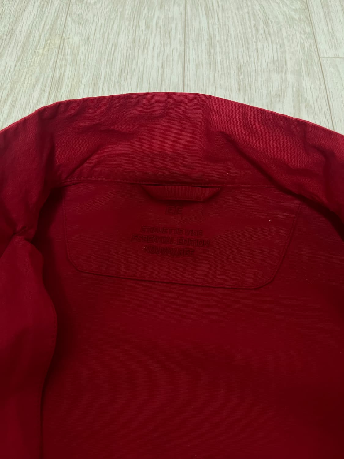 미착용) EE 밀리터리 셔츠 자켓 레드 S사이즈 상품이미지4