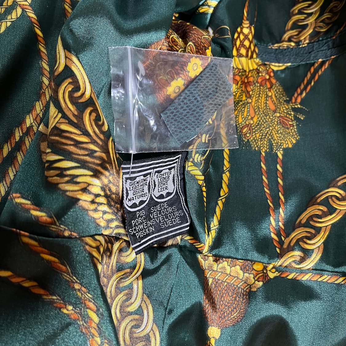  90s 이태리 메이드 라이더 자켓 파이톤 엠보싱 상품이미지8