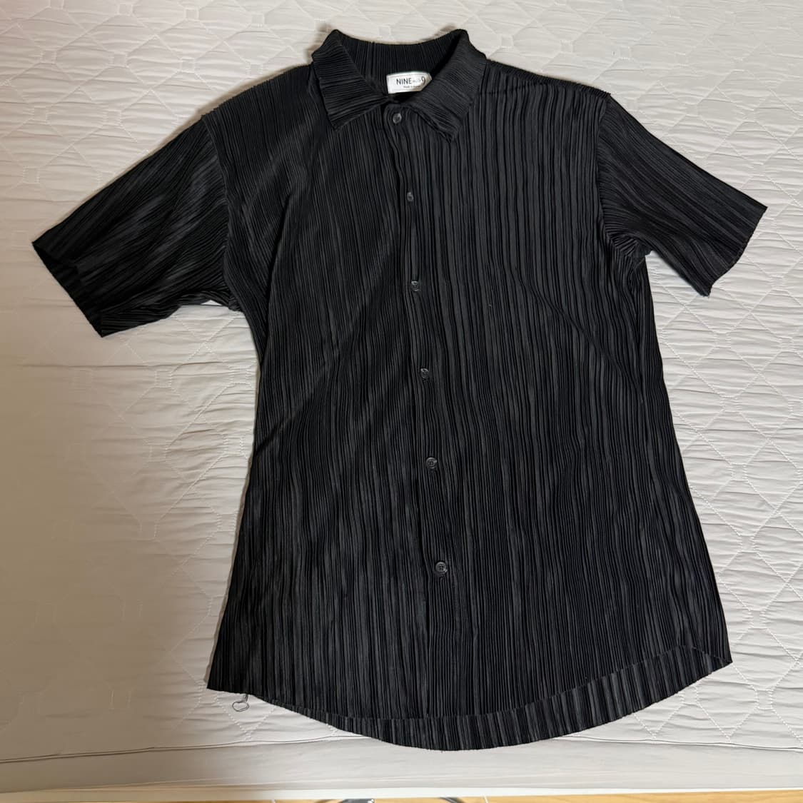 빈티지 여성 반팔 블라우스 셔츠 블랙 M 상품이미지1