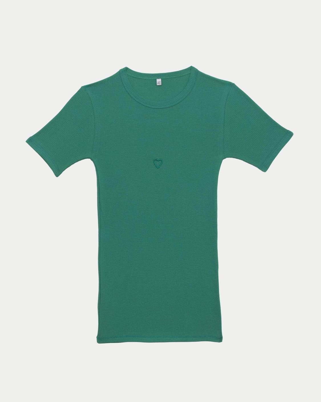 [S,M,L]베이스레인지 25ss 하트 티셔츠/그린 상품이미지5