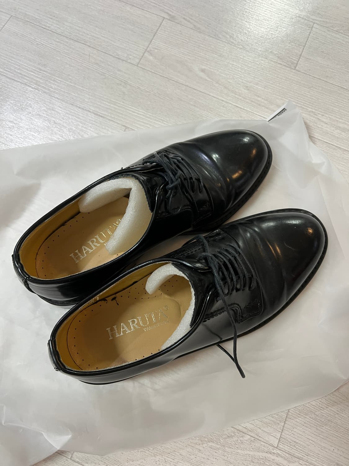 하루타 더비슈즈 711 블랙 250사이즈 상품이미지1