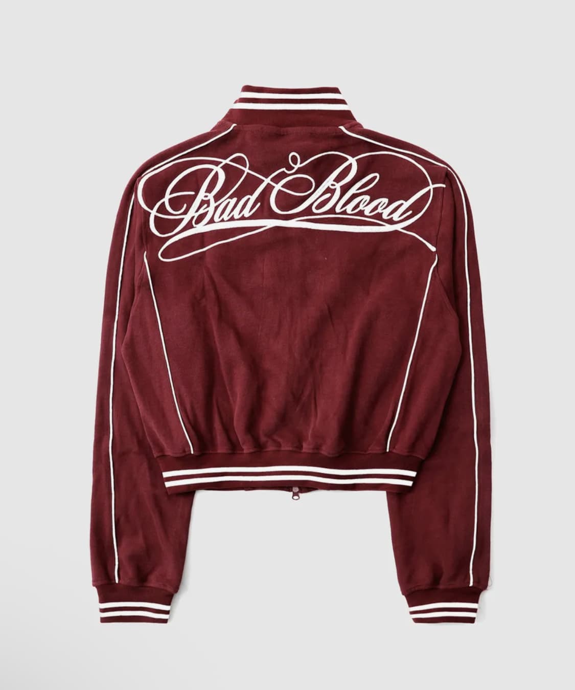 배드블러드 다크 클래식 핀스트라이프 트랙 자켓 와인 L 상품이미지1