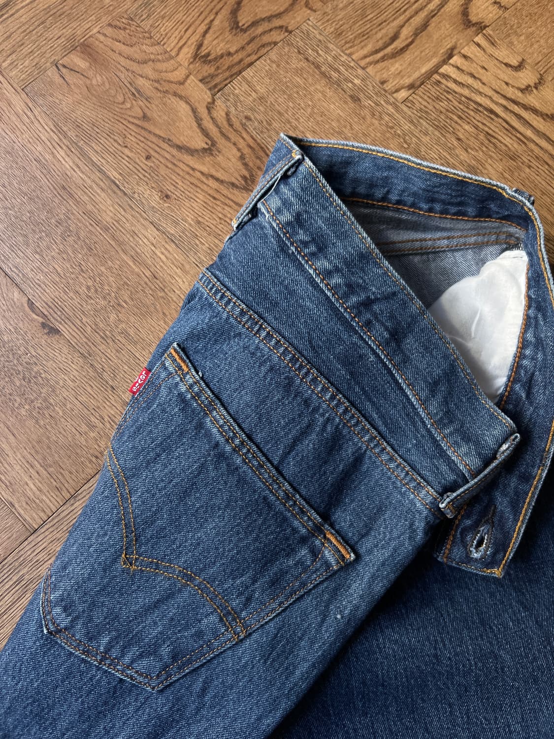 [34]리바이스 501 미디엄블루 워싱 데님 팬츠 상품이미지5