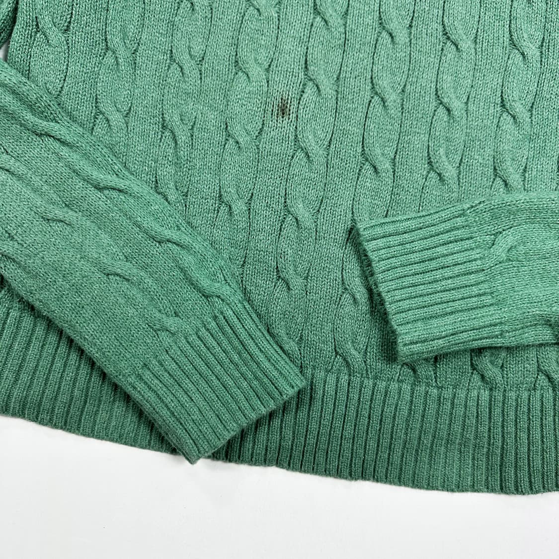 폴로 랄프로렌 포니 클래식 와사비 케이블 니트 (S) 상품이미지4