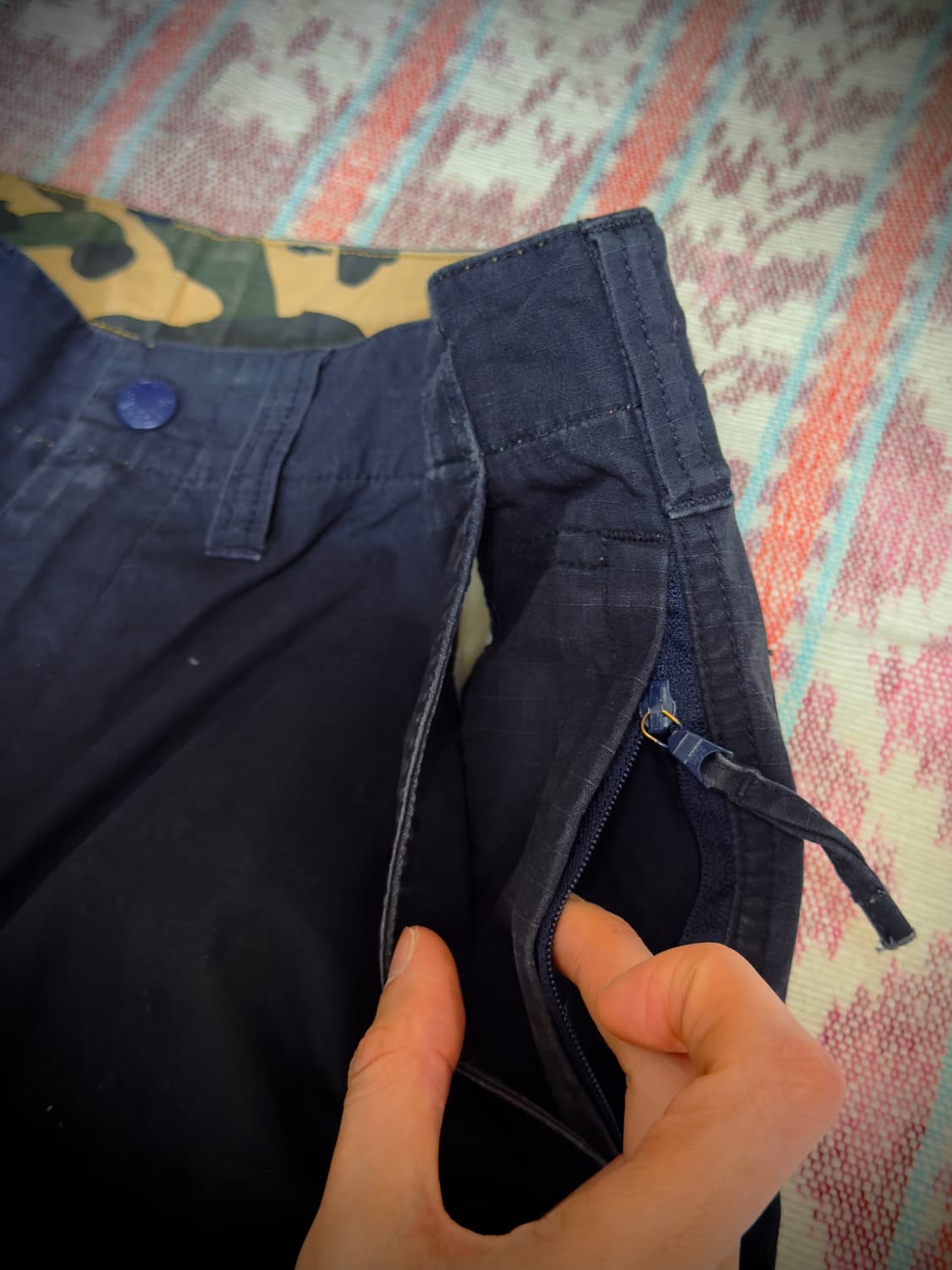 00s Old Bape Sun Faded Military Pants 상품이미지7