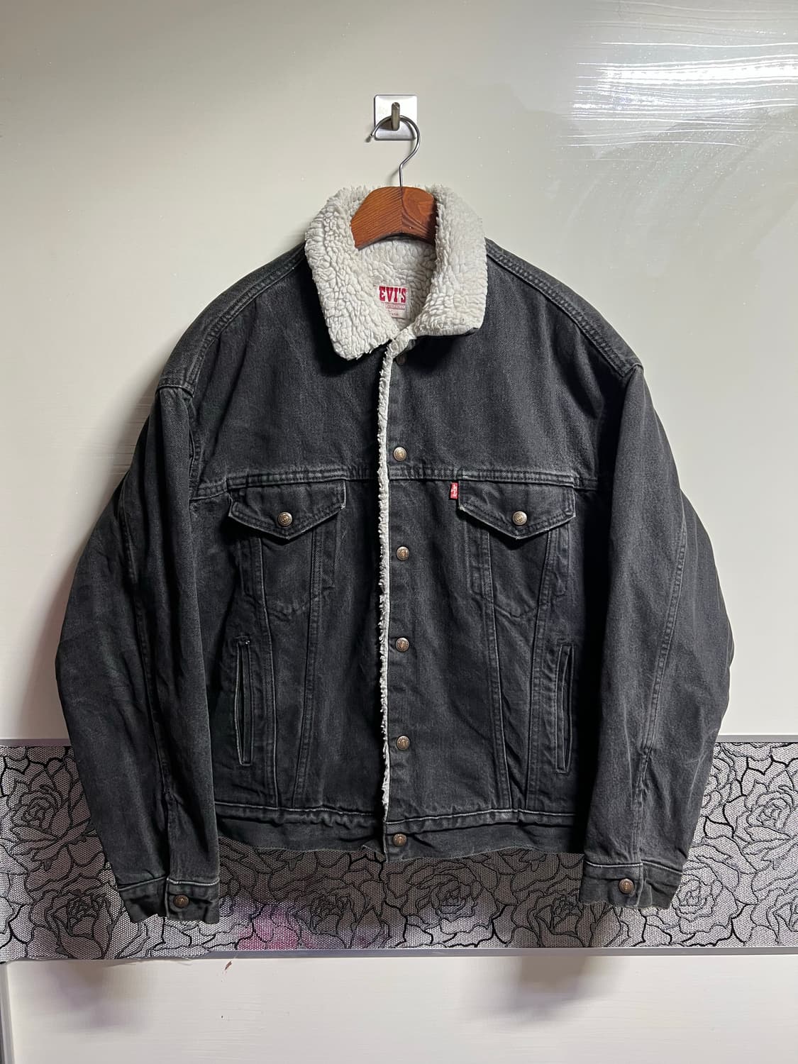 80s 리바이스 쉐르파 흑청 자켓 상품이미지1