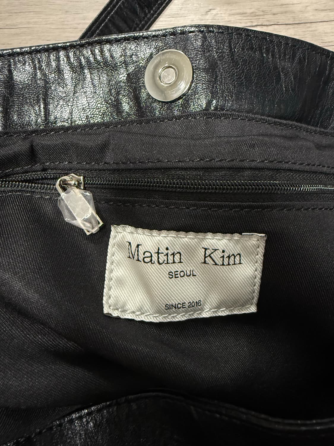 마뗑킴 포우 레더 씨쉘 백 상품이미지5