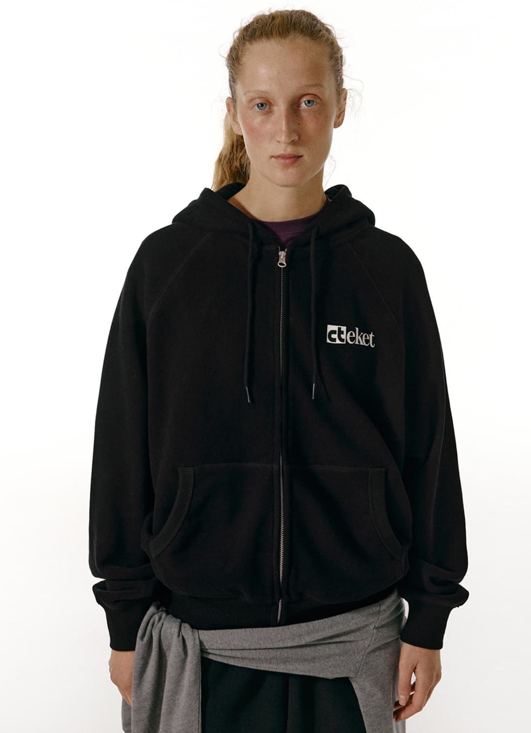 테켓 플랜 집업 후디 블랙 M 상품이미지1