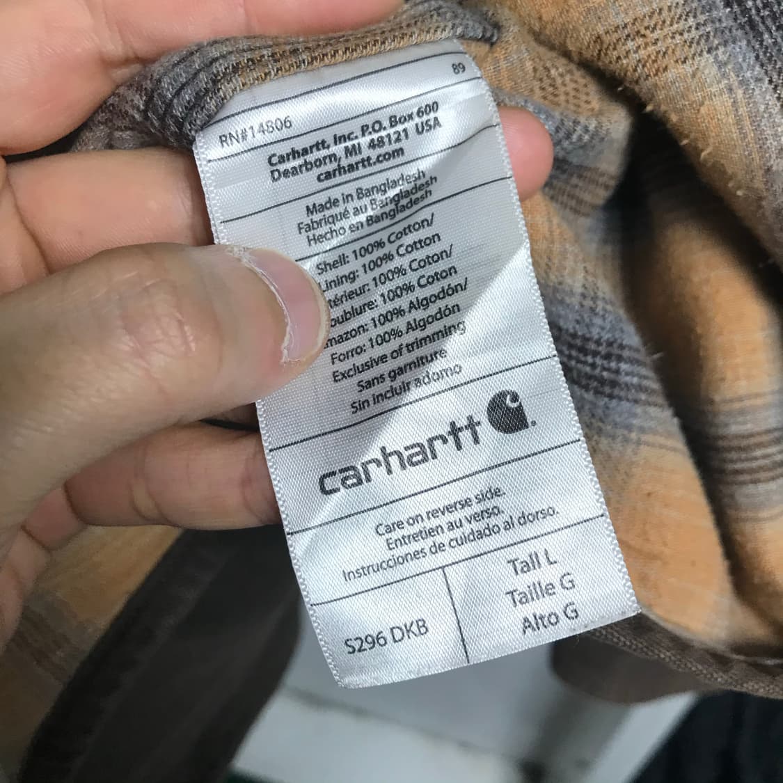 칼하트 캔버스 블랑킷 커버울 워크 셔츠 자켓 상품이미지5
