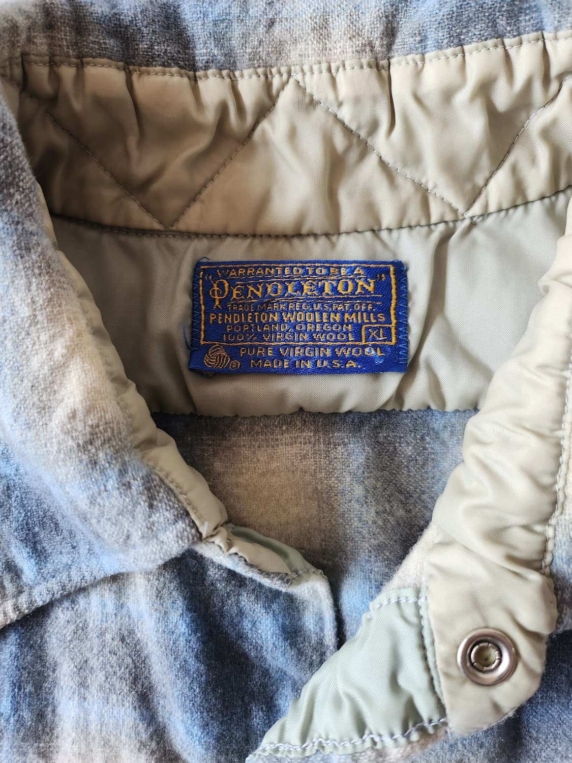 60-70s pendleton western ombre shirt 상품이미지4