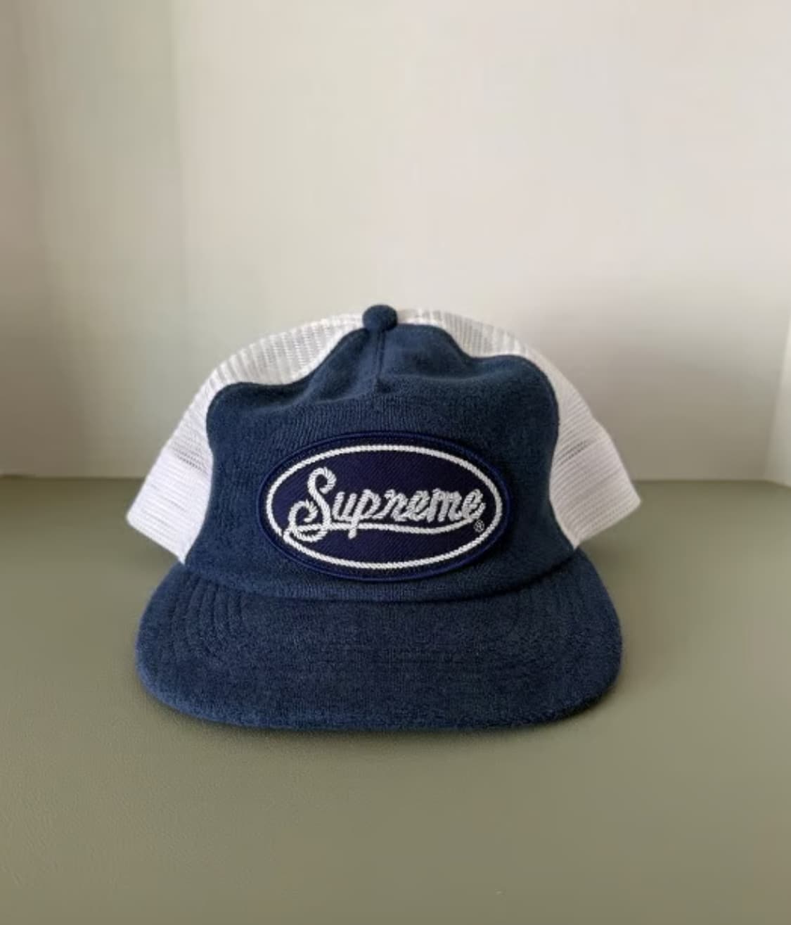슈프림 테리 매쉬 백 캡모자 5파넬 블루 상품이미지1