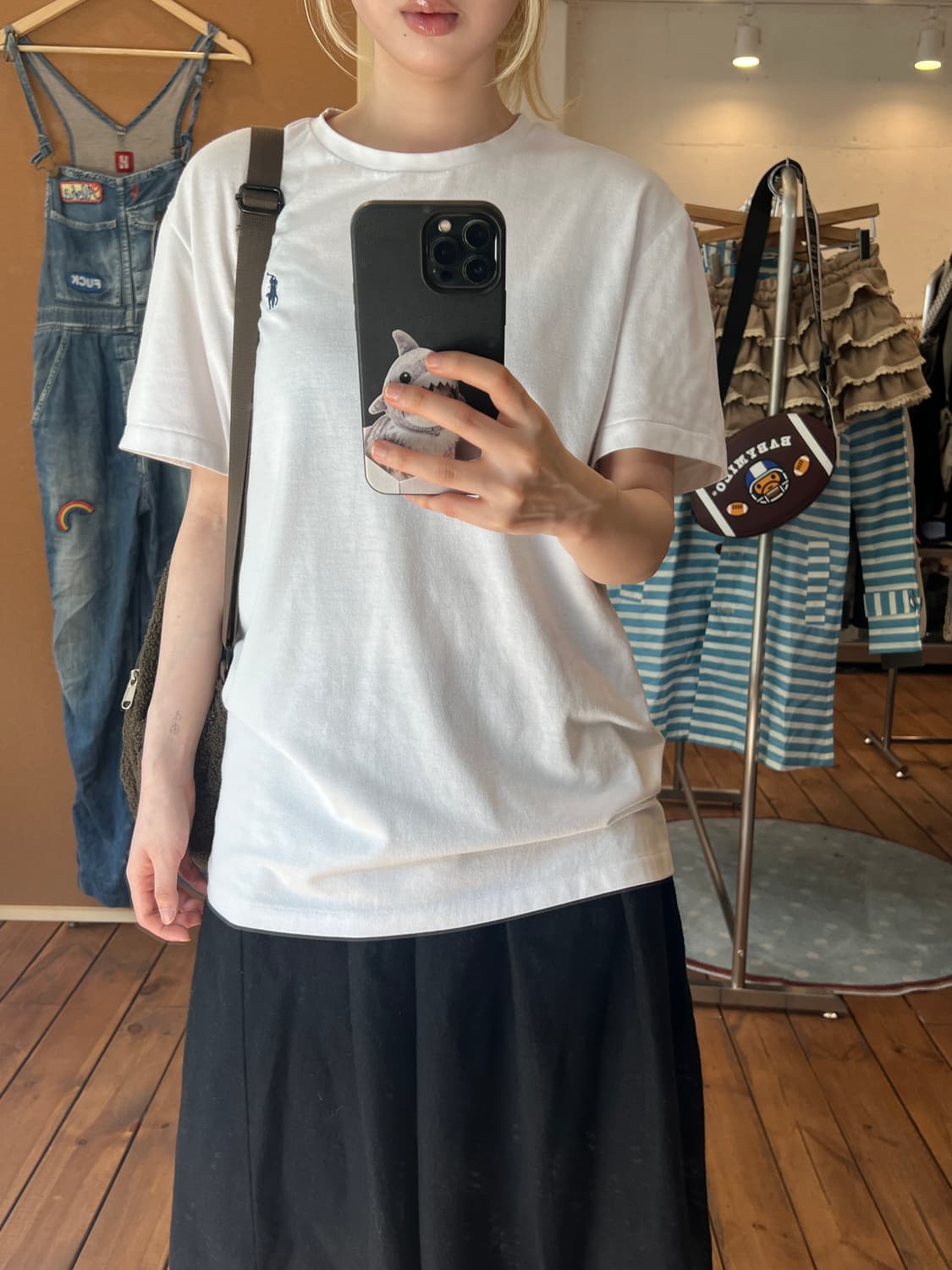 폴로 화이트 베이직 반팔 상품이미지3