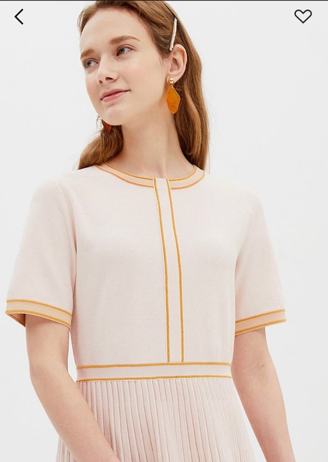 SJSJ 플리츠 블록 니트원피스 44사이즈 상품이미지4