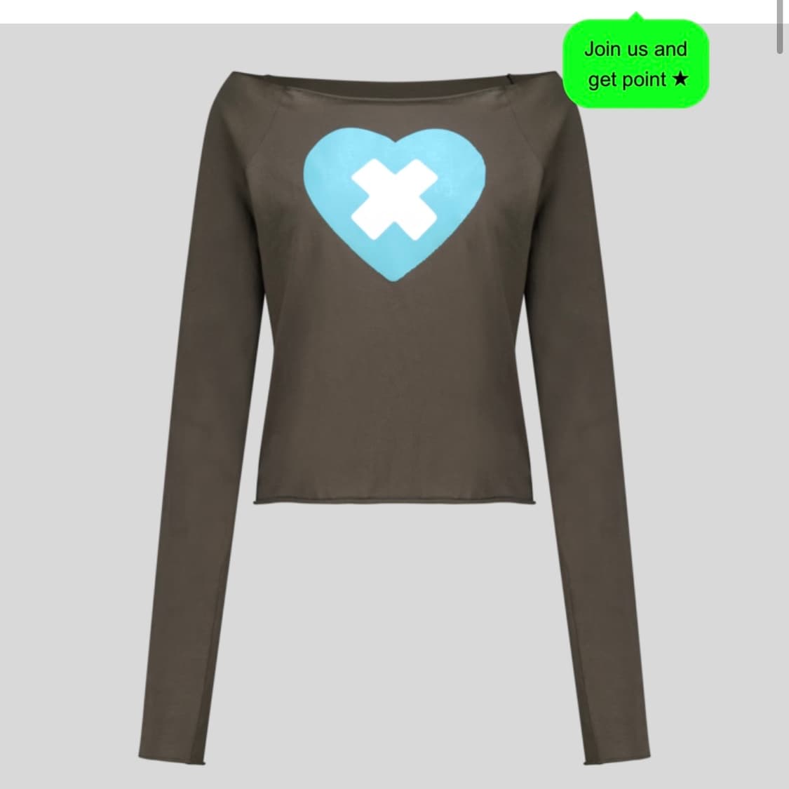 샵페어리 하트 cross heart cut off t-shirt 상품이미지2