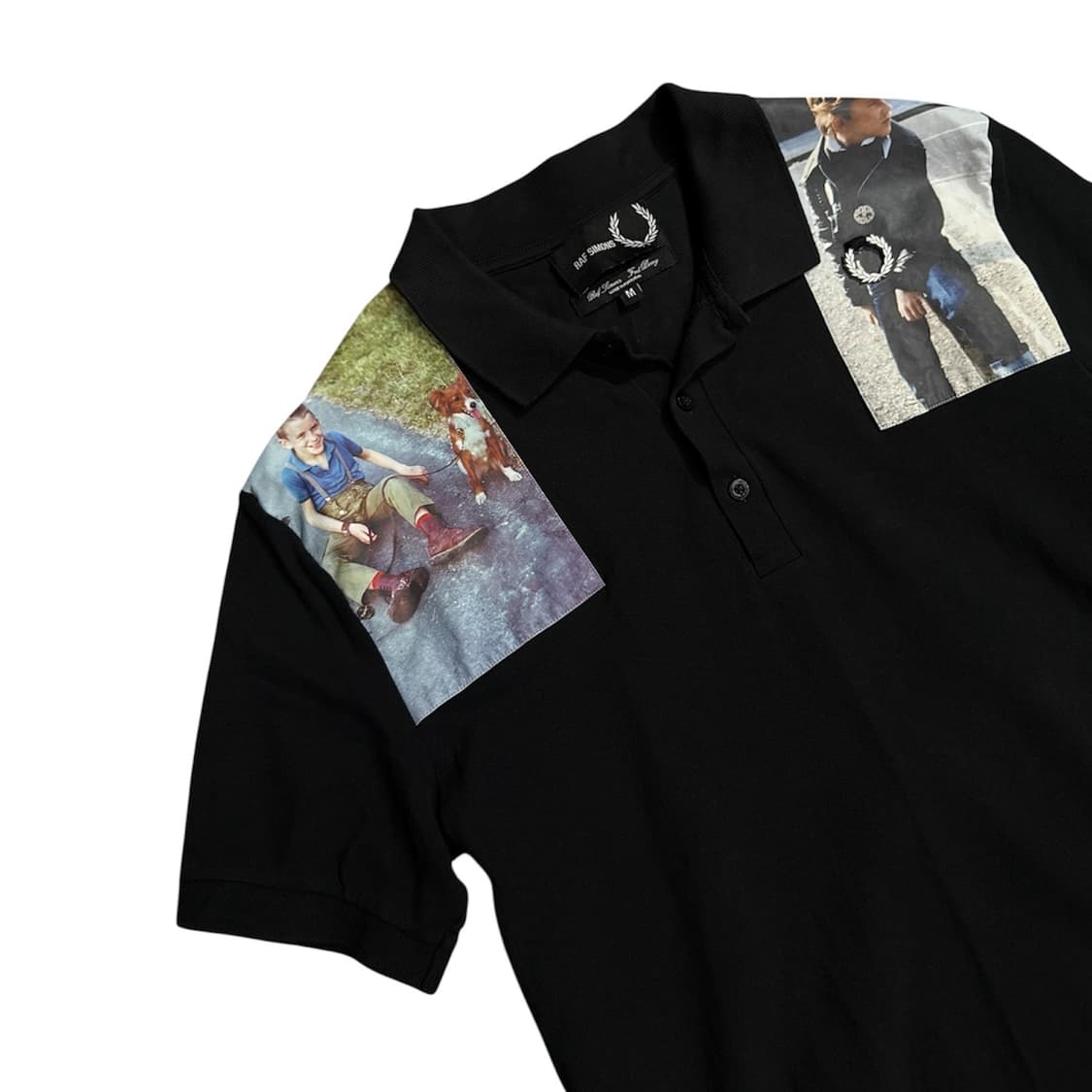 SS20 raf simons printed patch polo 상품이미지2