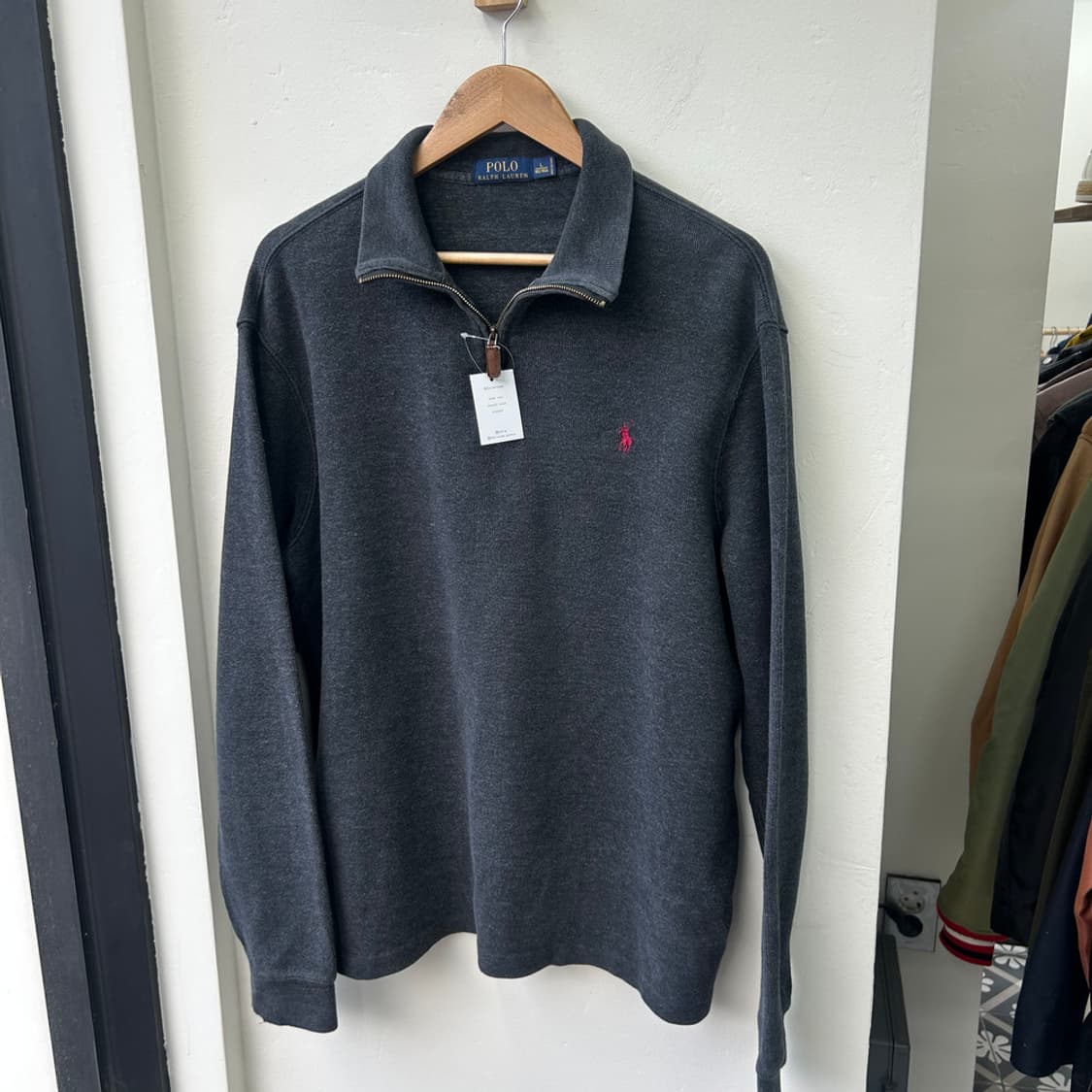 16276 - 폴로 랄프로렌 차콜 반집업 니트 상품이미지2