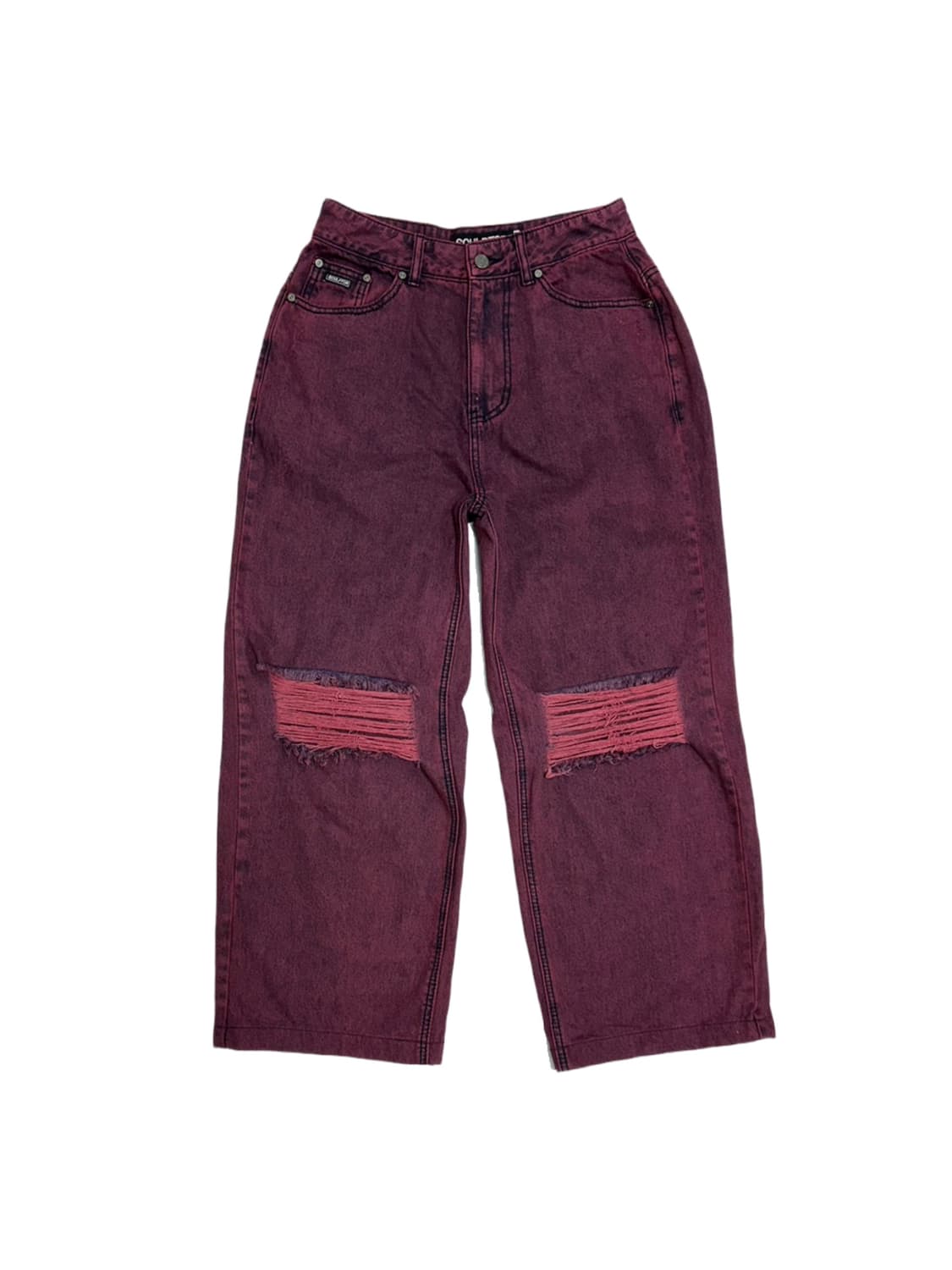 스컬프터 데미지 나염 블리치 데님팬츠 상품이미지2