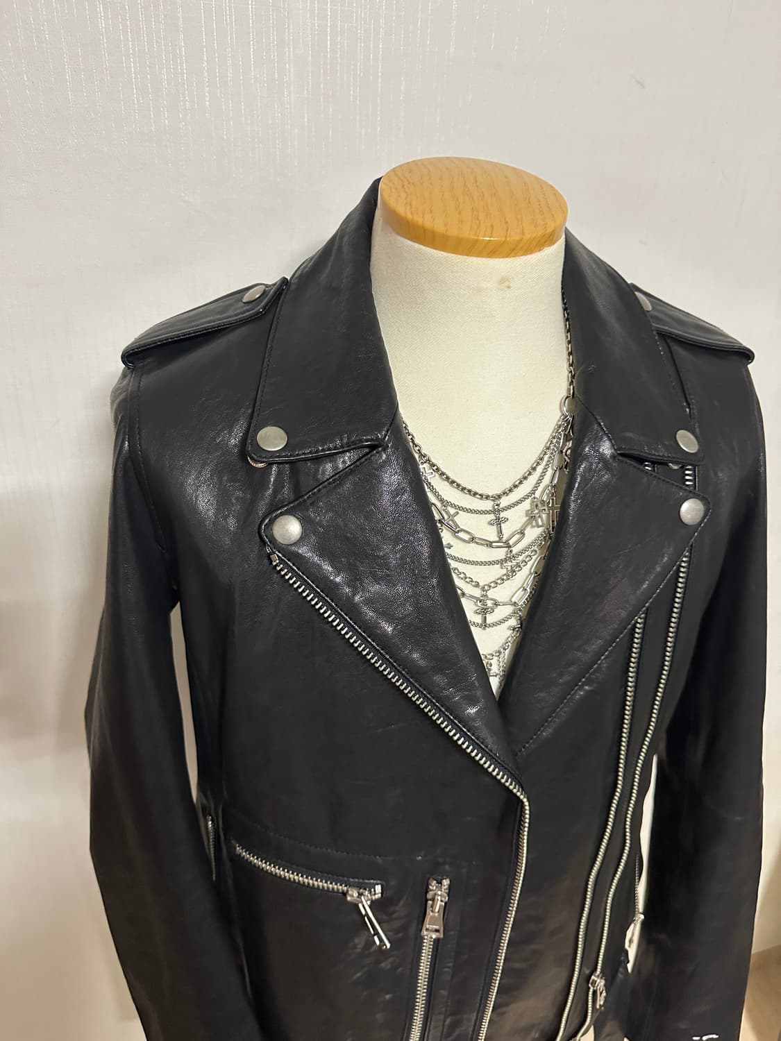 Italy lamb leather hedi jacket 상품이미지2