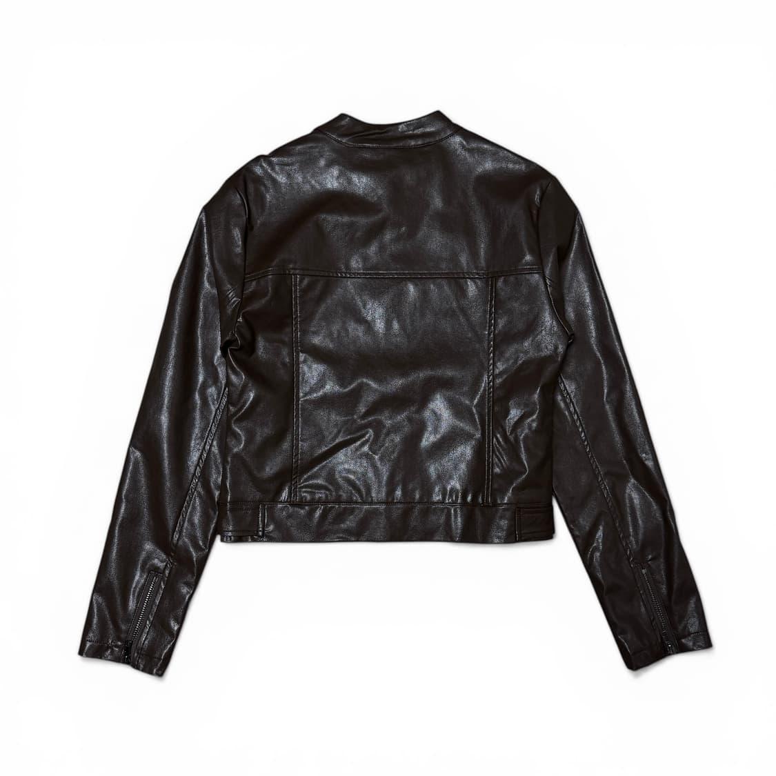 Miigwech Crop Leather Jacket 상품이미지4
