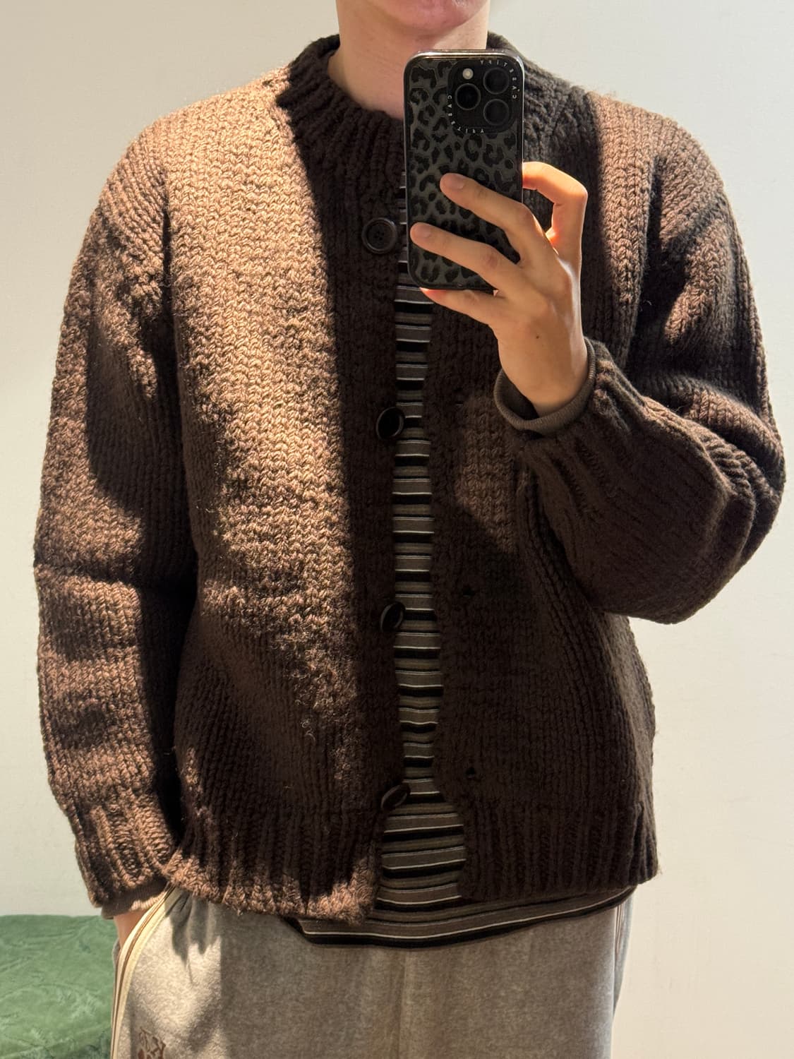 AMONENTO UNISEX 울100% 가디건 원사이즈 상품이미지8