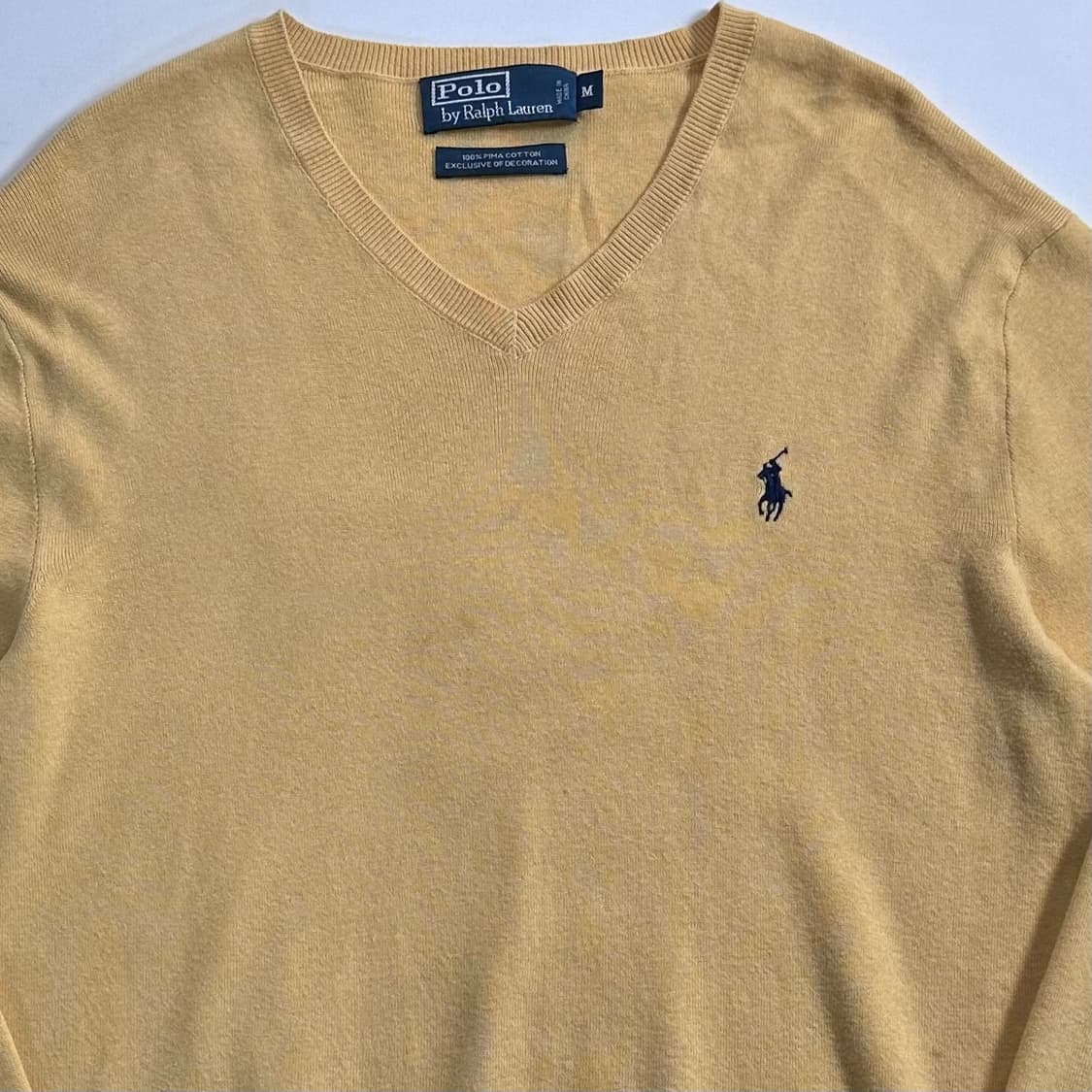 폴로 랄프로렌 옐로우 코튼 니트 상품이미지2