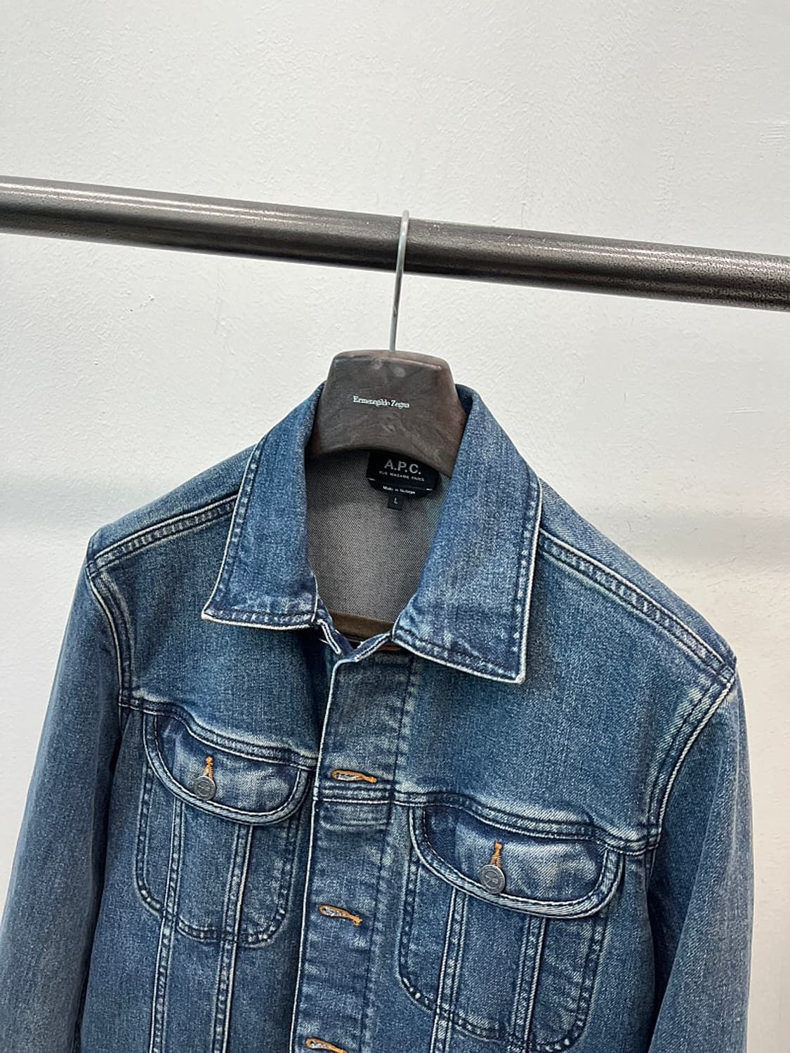 100) 아페세 중청 데님자켓  상품이미지3