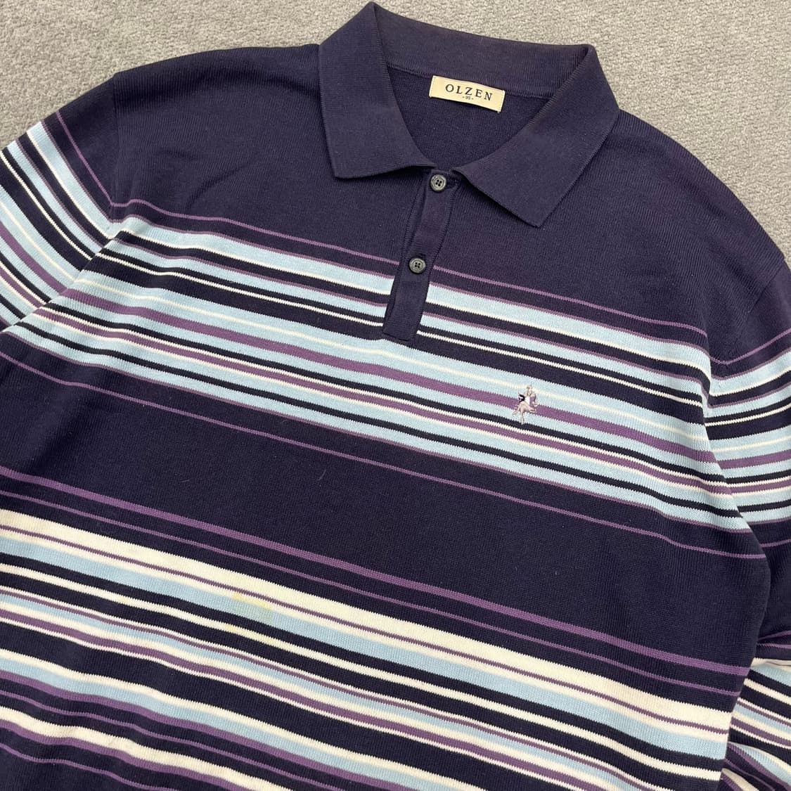95 올젠 스트라이프 니트 폴로티셔츠 상품이미지2
