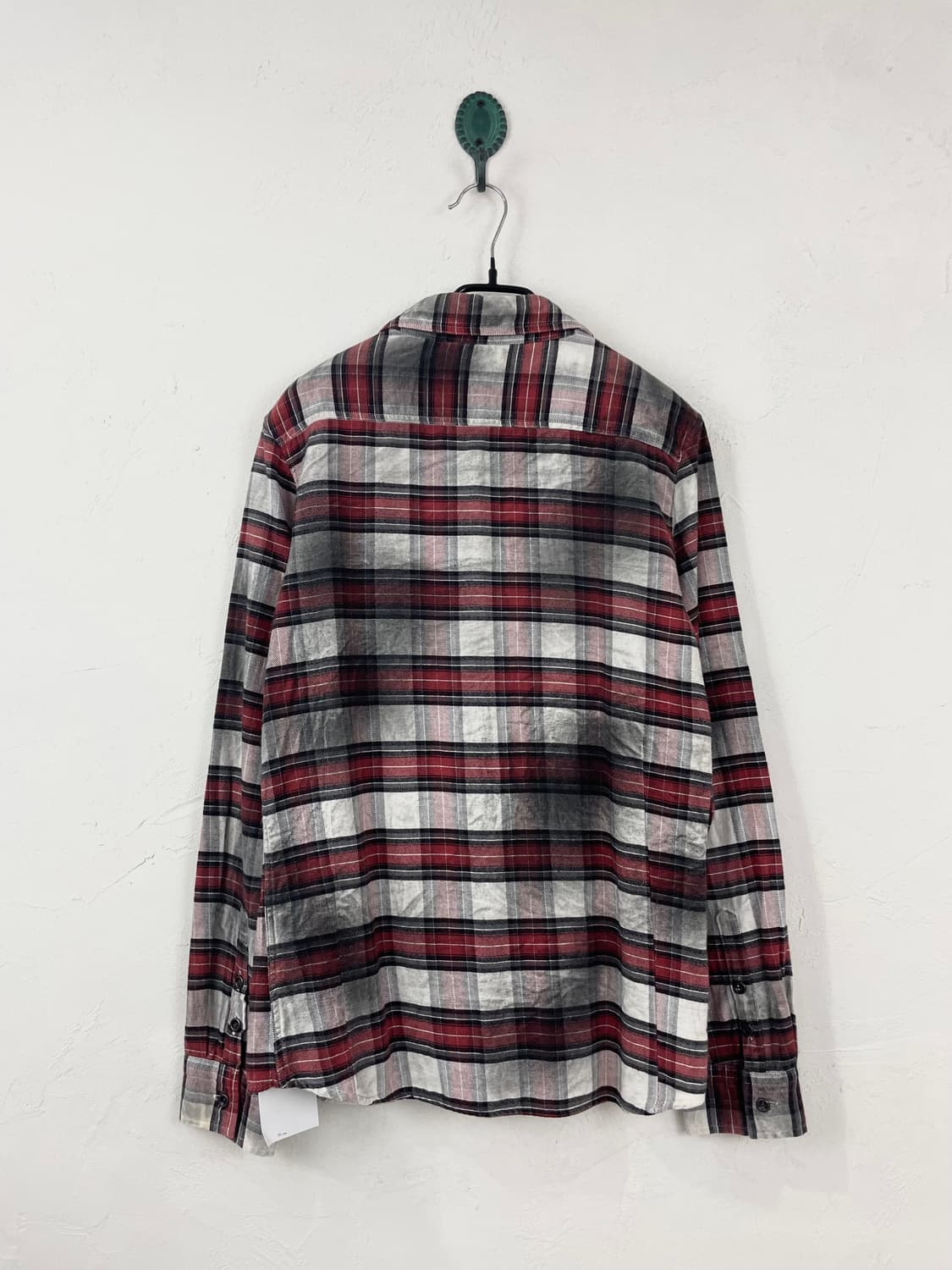 CIVARIZE 블랙 워싱 체크 셔츠 상품이미지4