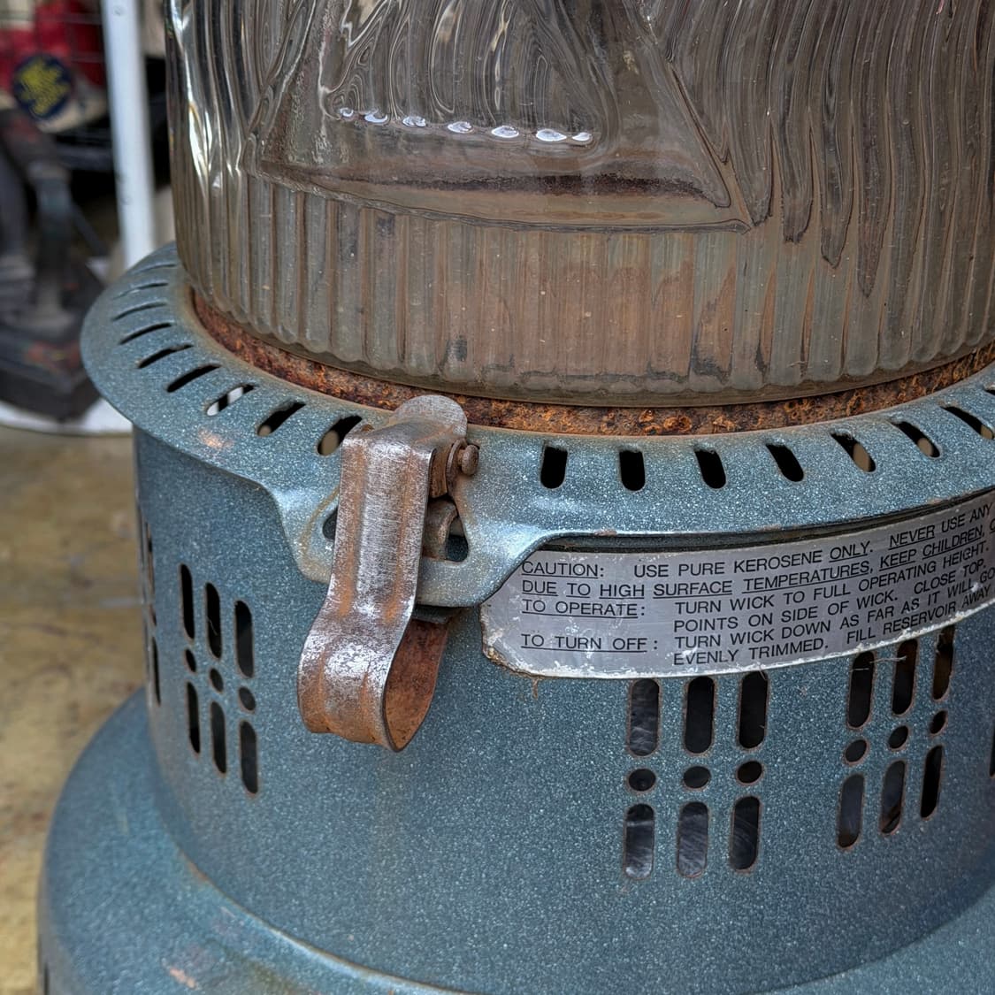 1910s 빈티지 소품 퍼펙션 법랑 스토브 히터 상품이미지7