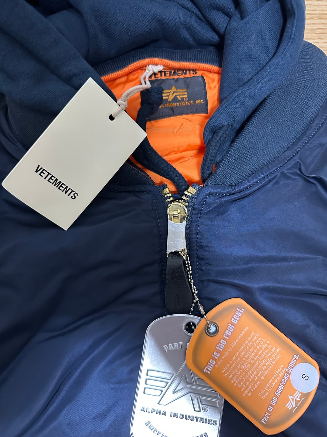 [S] 베트멍  마원 ma-1 새제품 상품이미지3