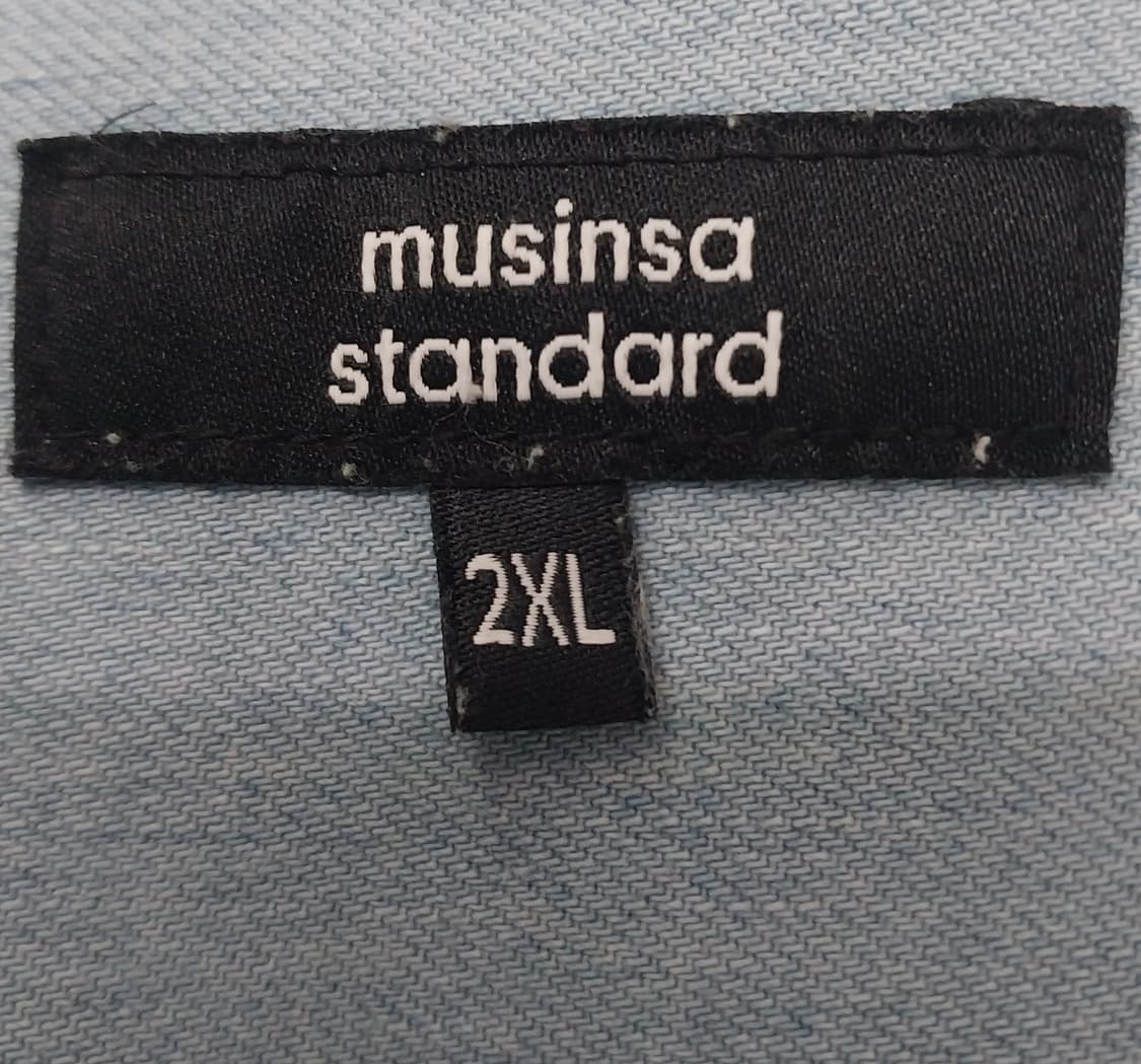 무탠다드 데님셔츠 2XL 상품이미지3