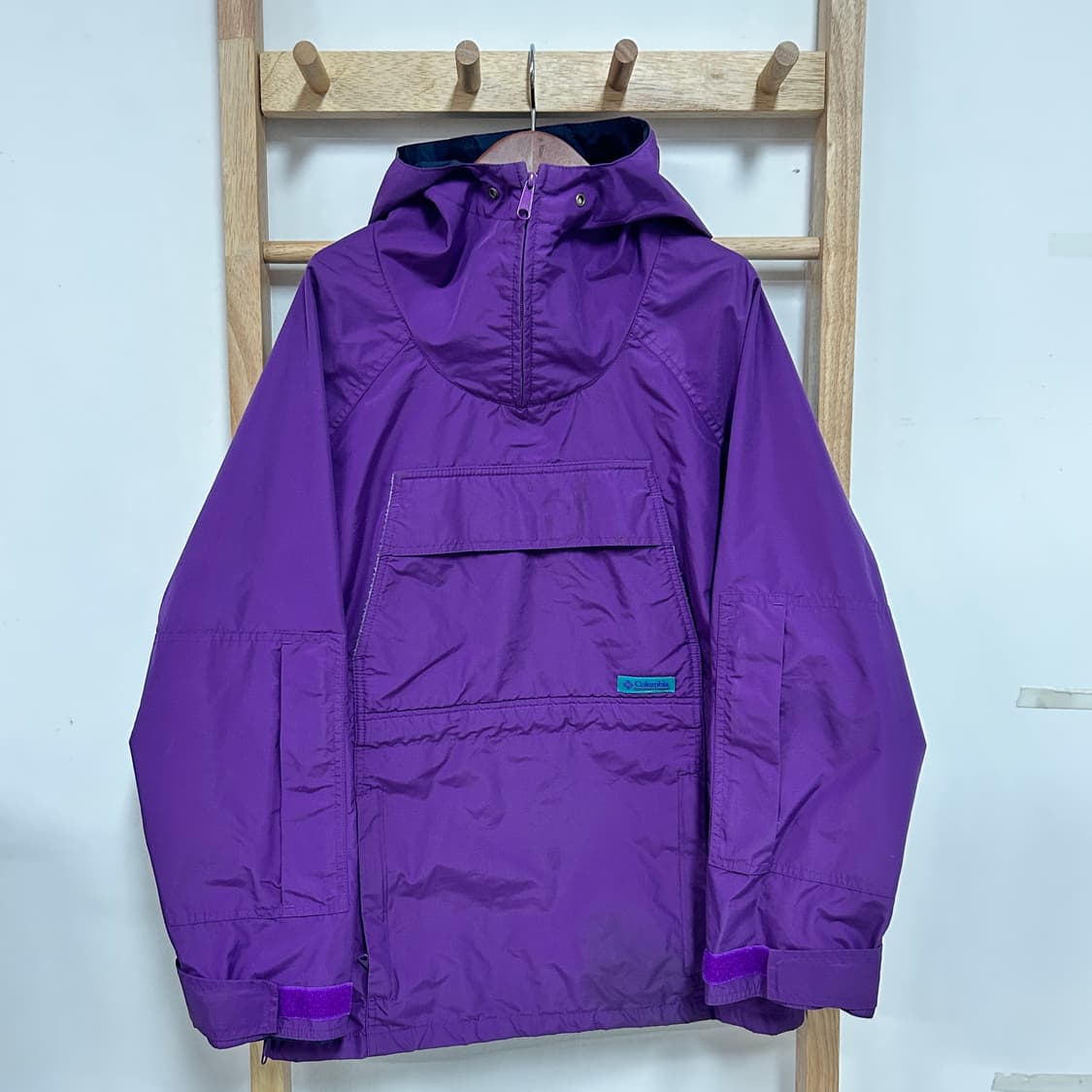 90's 빈티지 컬럼비아 나일론쉘 아노락 풀오버 자켓 상품이미지3