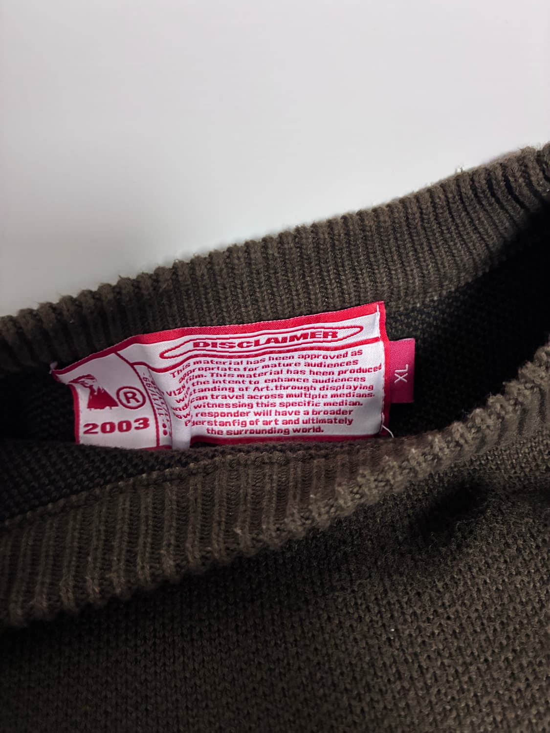 Viznclothing 타일러더든 니트 스웨터 XL 브라운 상품이미지3
