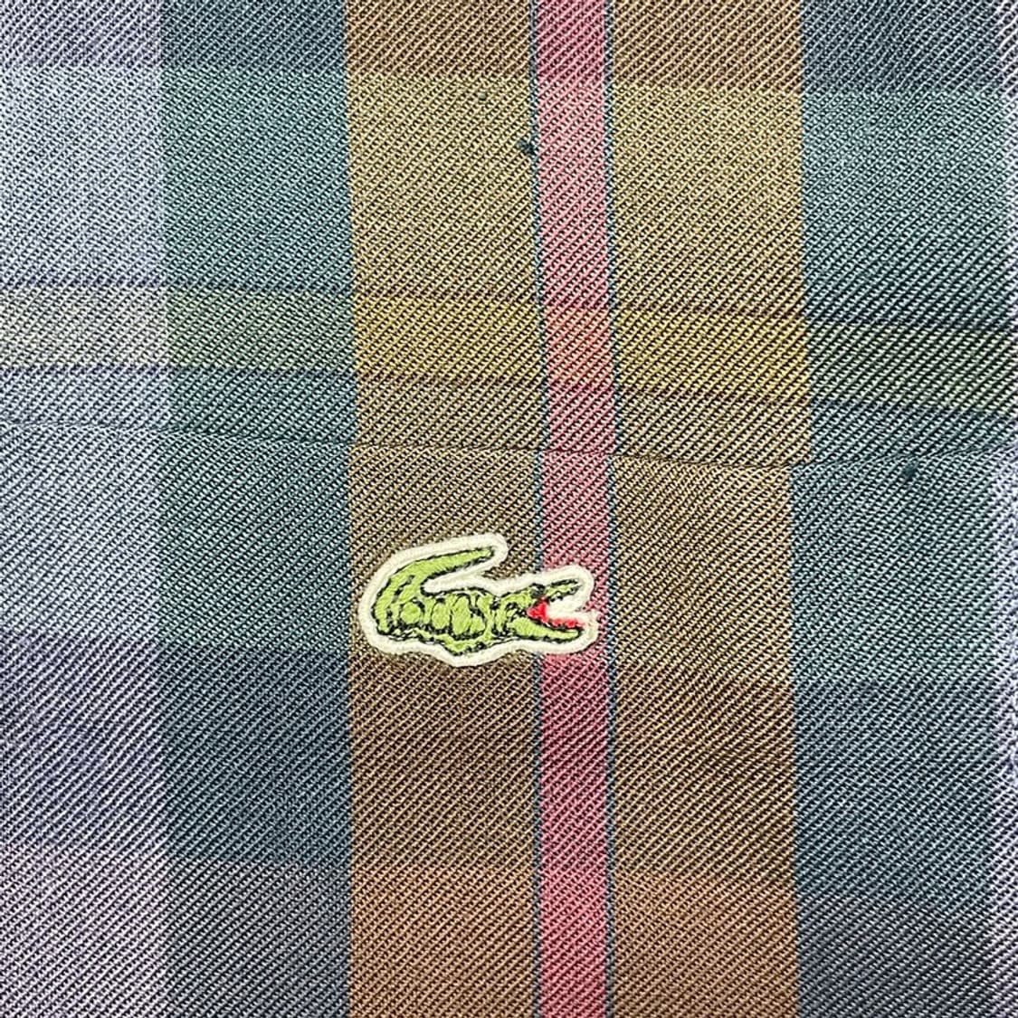 LACOSTE 포켓 깅엄 체크셔츠 105 상품이미지2