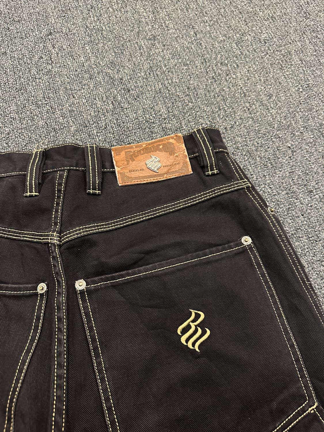 34) ROCAWEAR 로카웨어 카펜터 워크팬츠 블랙 진 데님팬츠 상품이미지3