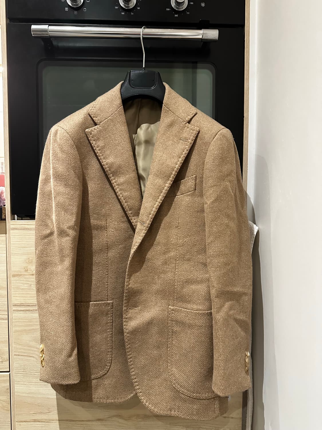 안드레아 서울 링자켓 링마에44 카멜 트위드 상품이미지1