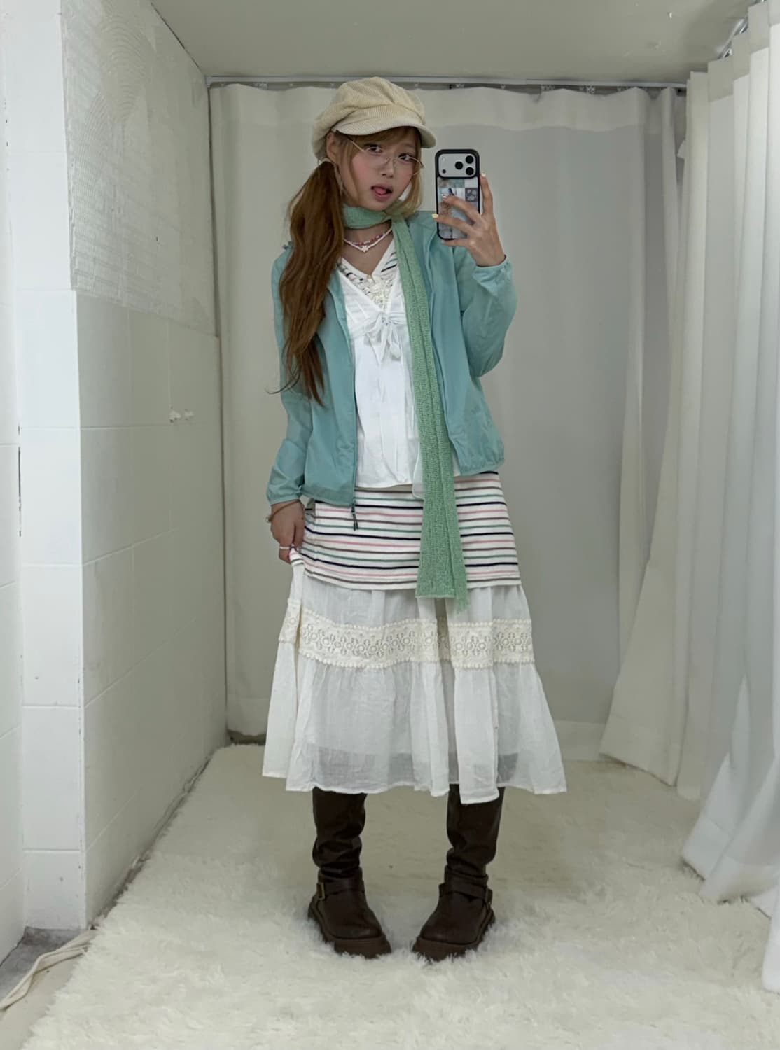 민트 너드 하구미 니혼진 바람막이 코디세트 상품이미지1