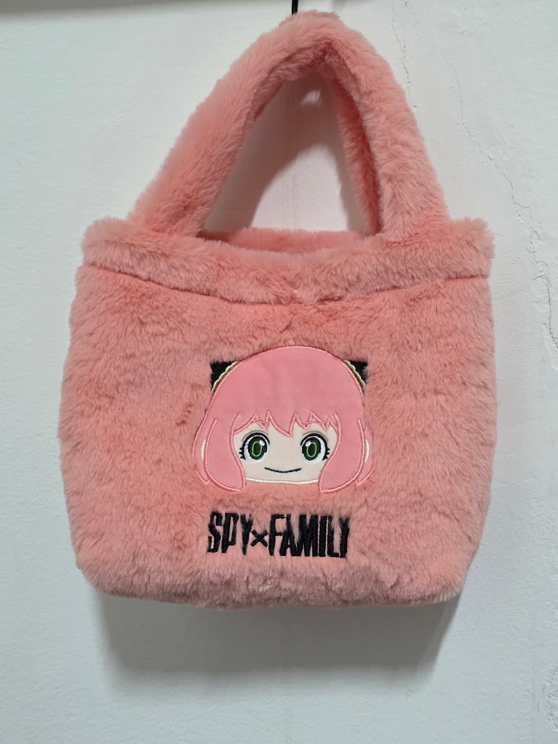 스파이패밀리  아냐  캐릭터 핑크 퍼토드백 22*20*10 택만뗀새거 상품이미지5