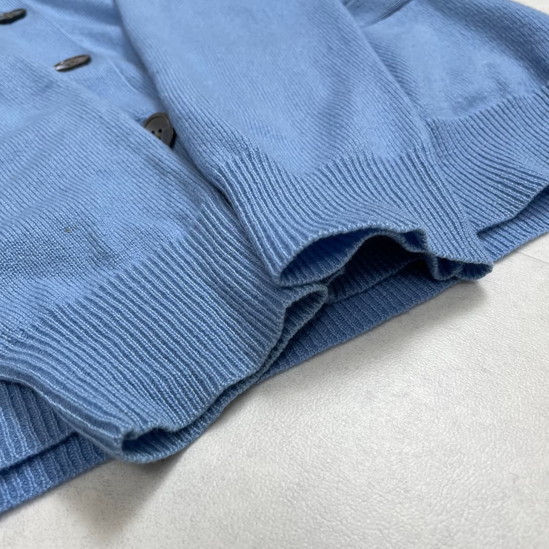 랄프로렌 스카이블루 캐시미어100 브이넥 가디건 상품이미지5