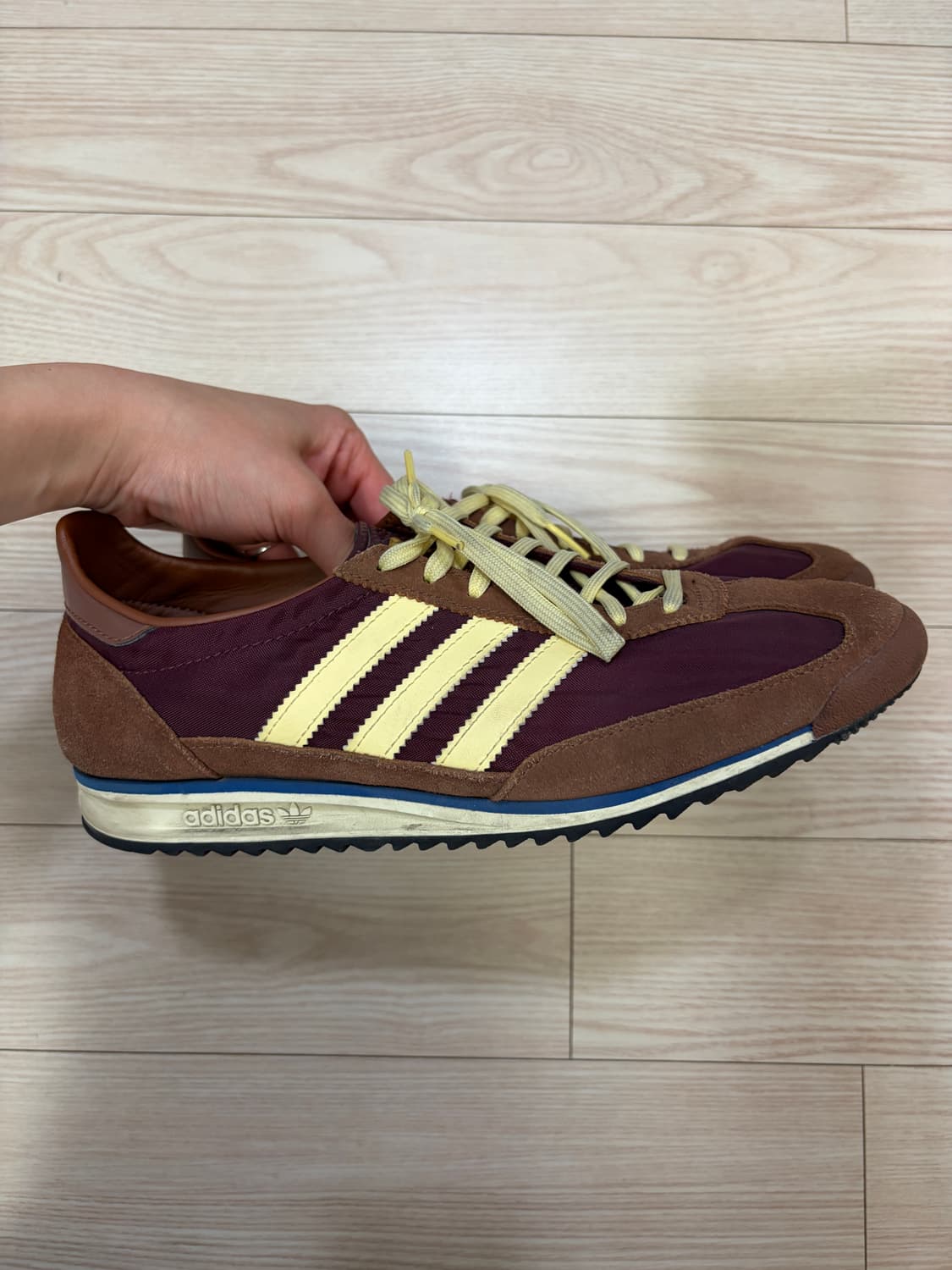 아디다스 SL 72 OG 마룬 올모스트 옐로우 260사이즈 상품이미지2