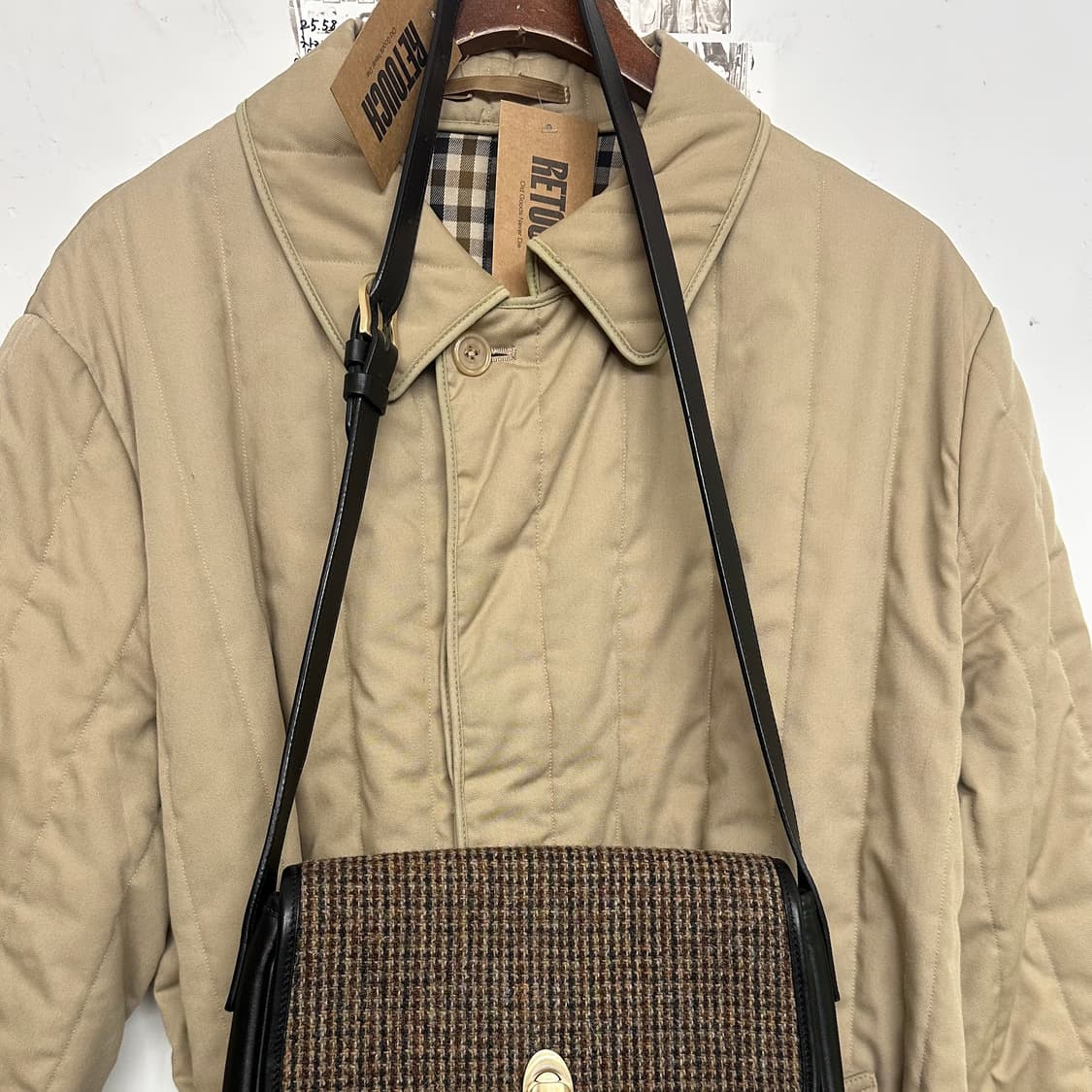 해리스트위드 레더 크로스백 상품이미지2