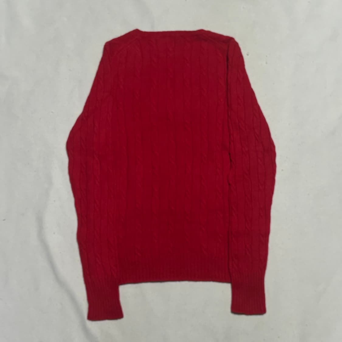 S 폴로랄프로렌 캐시미어 레드 케이블 니트 상품이미지3