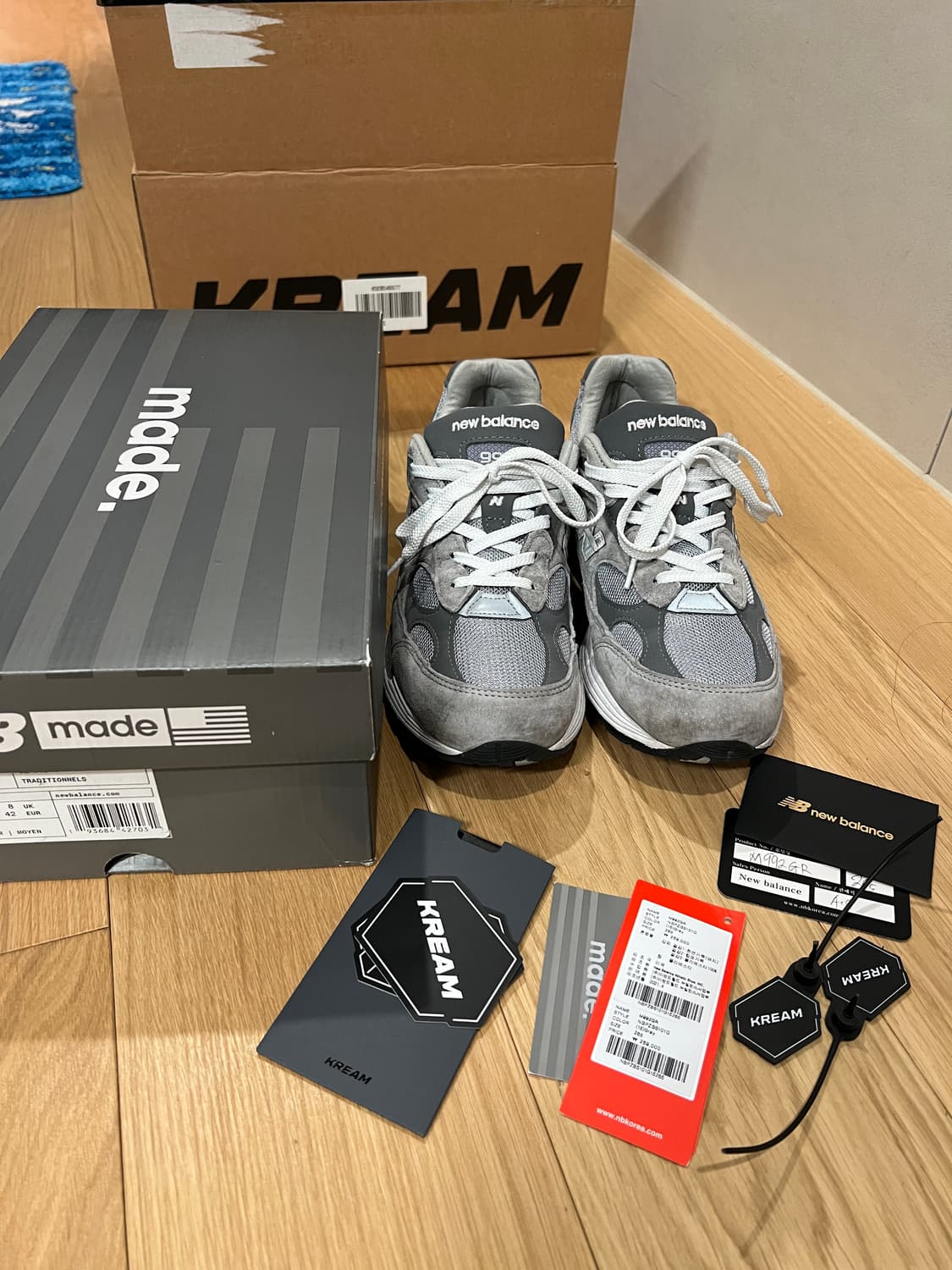 뉴발란스 992 (구판m992gr) - D 스탠다드 (265 사이즈) 상품이미지1