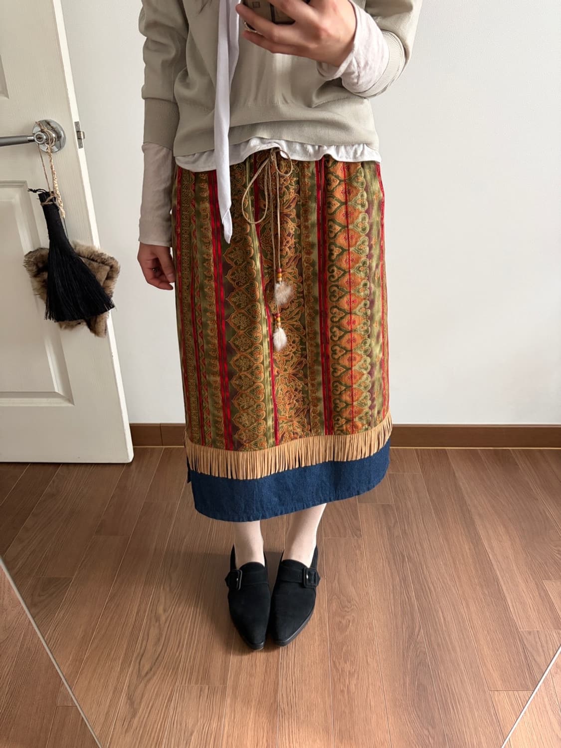 fringe patterned skirt 상품이미지5