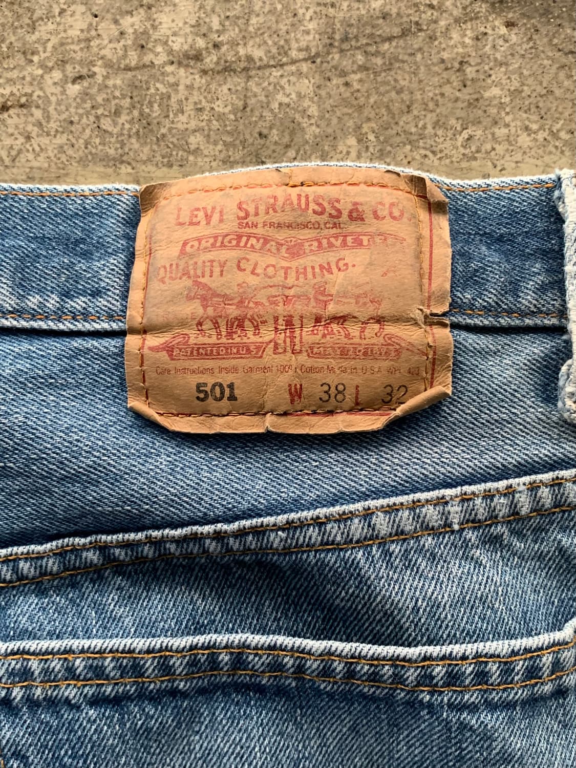 90s 리바이스 501 데님팬츠 38X32 상품이미지7