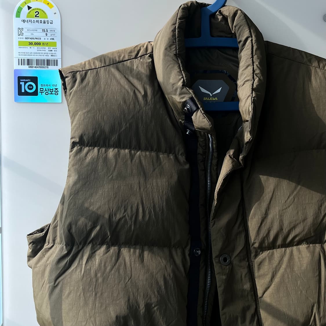 SALEWA 덕다운 베스트 XL 카키브라운 상품이미지1