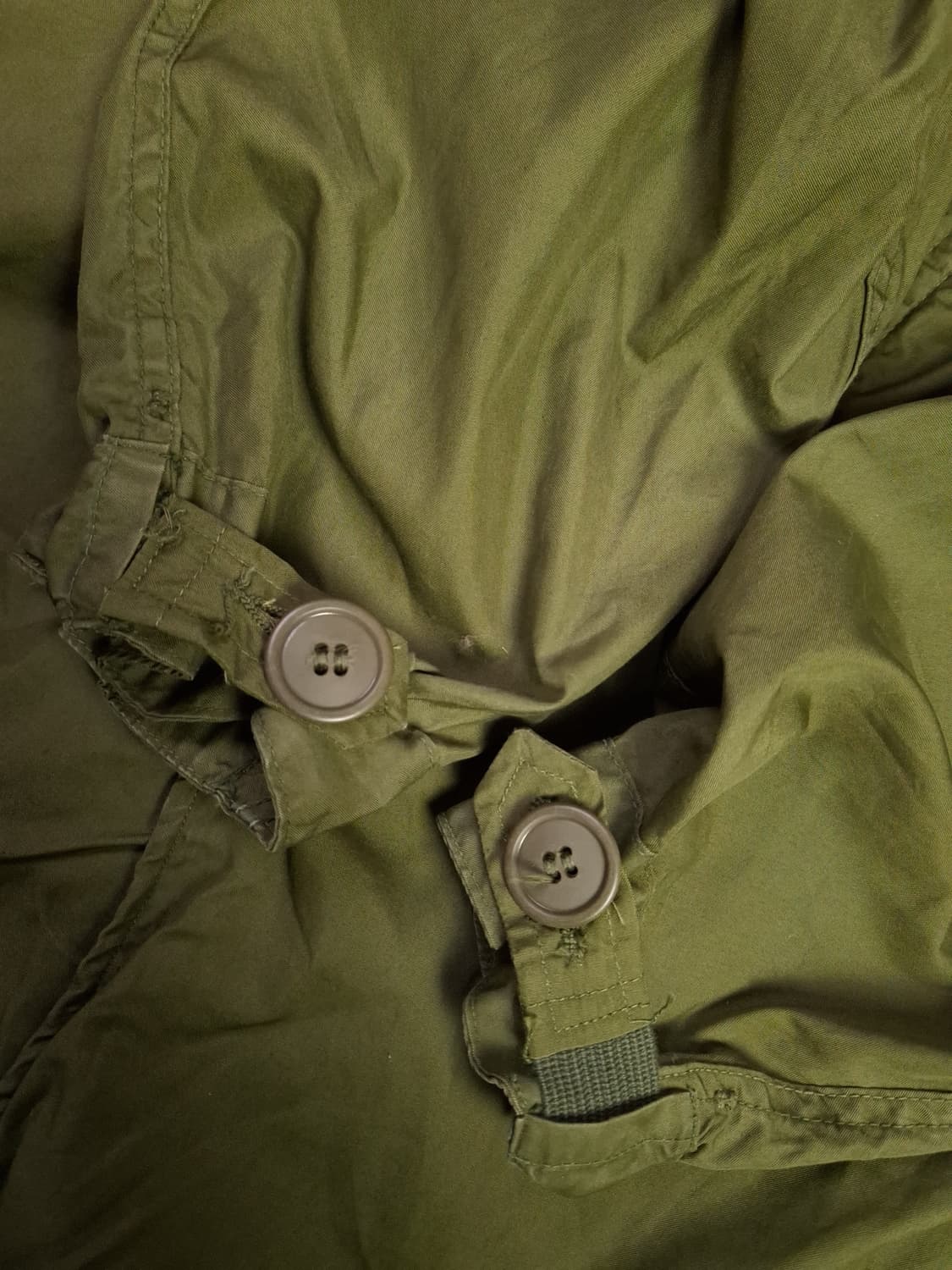 완전 새제품 오리지날 초기형 미군 M-65피쉬테일 개파카 스몰 풀셋트 상품이미지9